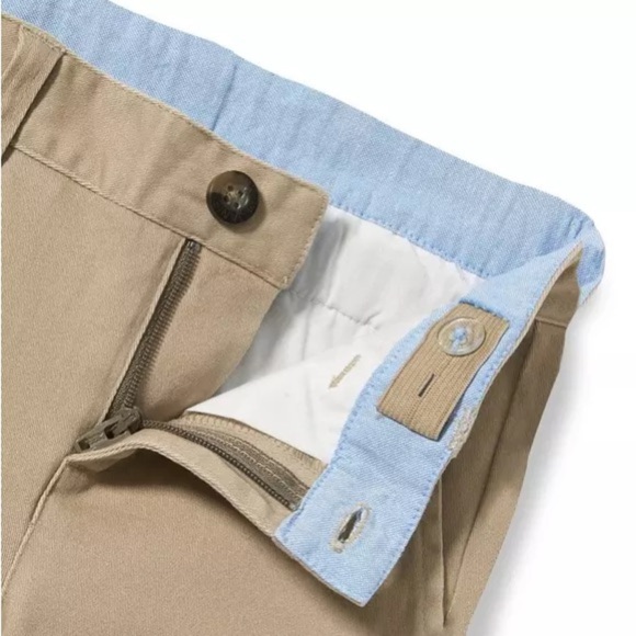 Janie and Jack Boy’s Stretch Twill Khaki Pants Size 12 Adjustable Waist Preppy - Picture 3 of 10